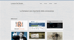 Desktop Screenshot of lorenzodedonato.com